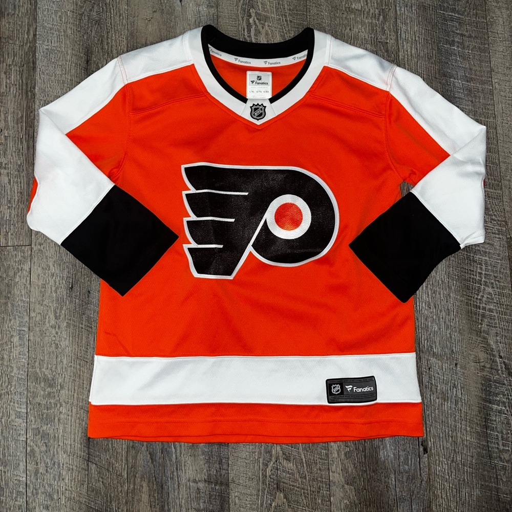 Youth Fanatics Orange‎ and Black Philadelphia Flyers Jersey